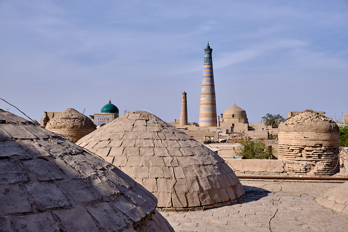 Khiva von der südlichen Stadtmauer aus
